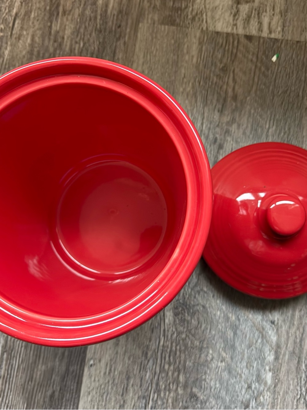 Fiesta Red Ceramic Lidded Canister - Picture 3 of 6